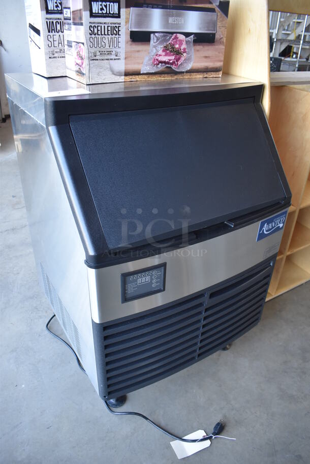 BRAND NEW! 2022 Avantco Ice UC-F-210-A Stainless Steel Commercial Undercounter Self Contained Full Cube Ice Machine/ Produces 222 lb per day. 115 Volts, 1 Phase. 26x26.5x39. Tested and Working! - Image 2 of 7