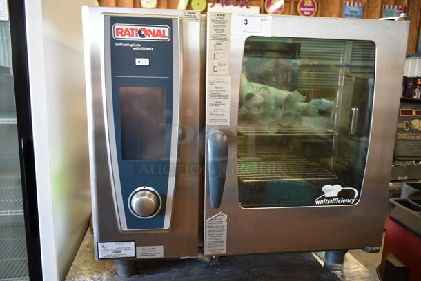 Rational SCC WE 61G Stainless Steel Commercial Natural Gas Powered Combi Convection Oven.  - Image 2 of 5