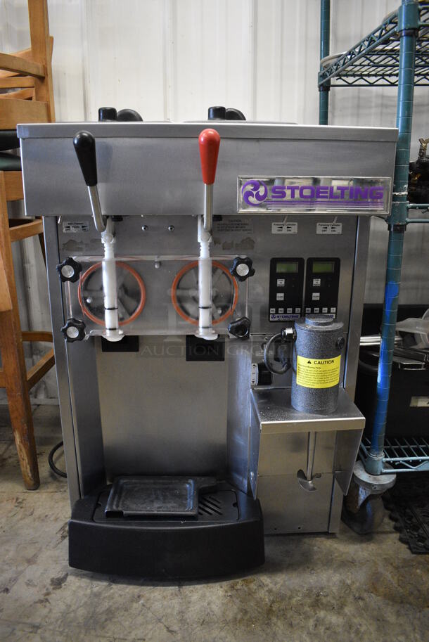 Stoelting Model SF144-38I Stainless Steel Commercial Countertop Air Cooled 2 Flavor w/ Twist Soft Serve Ice Cream Machine. 208-230 Volts, 1 Phase. 22x31x33 - Image 2 of 7