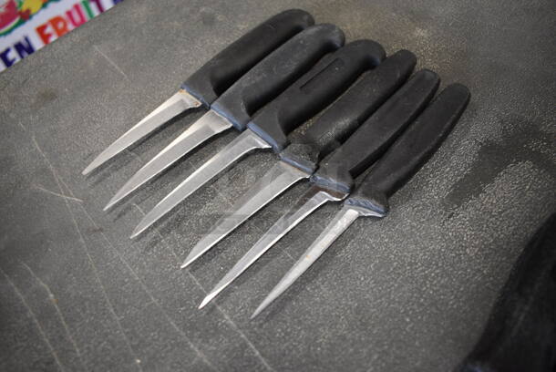 6 Sharpened Stainless Steel Paring Knives. Includes 7". 6 Times Your Bid! - Image 2 of 4