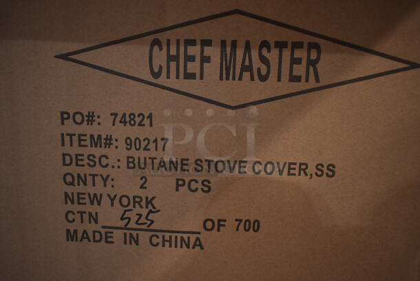 BRAND NEW! Chef Master 90217 3/16" x 14 1/2" x 12" Stainless Steel Butane Stove Cover - Image 3 of 4