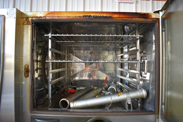 2 2016 Rational Stainless Steel Commercial Combitherm Self Cooking Center Convection Ovens on Commercial Casters. Top Model: SCC WE 62. Bottom Model: SCC WE 102. 480 Volts, 3 Phase. Picture of the Unit Before Removal Is Included In the Listing. 42x41x73. 2 Times Your Bid!  - Image 4 of 11
