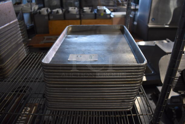 18 Metal Half Size Baking Pans. 13x18x1. 18 Times Your Bid! - Image 1 of 4