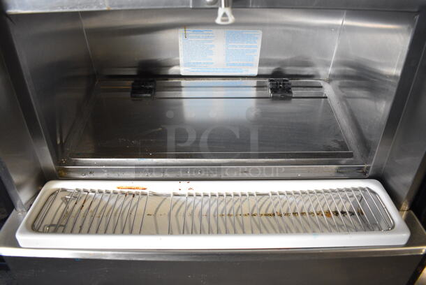 Taylor Model 342D-27 Stainless Steel Commercial Floor Style Air Cooled 2 Flavor Frozen Beverage Machine w/ Drink Mixer Attachment on Commercial Casters. 208-230 Volts, 1 Phase. 26x34x60 - Image 8 of 9