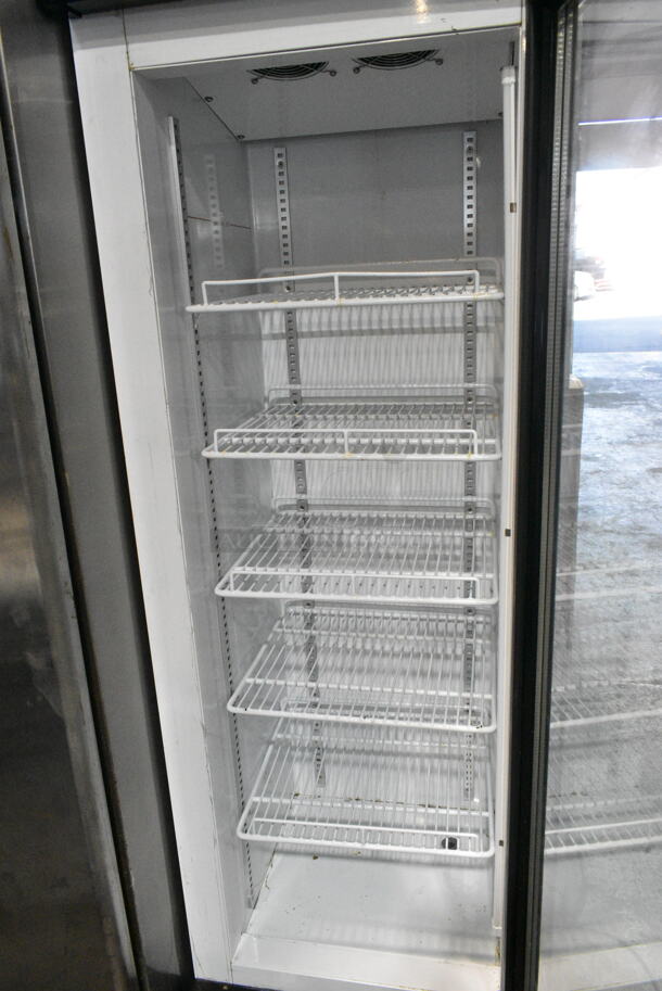SD240 Metal Commercial Single Door Reach In Cooler Merchandiser w/ Poly Coated Racks. 115 Volts, 1 Phase. Tested and Working! - Image 2 of 6