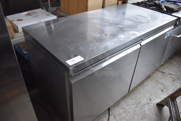Avantco 178SSIC60RHC Stainless Steel Commercial 2 Door Undercounter Cooler on Commercial Casters. 115 Volts, 1 Phase. Tested and Powers On But Does Not Get Cold - Image 2 of 7