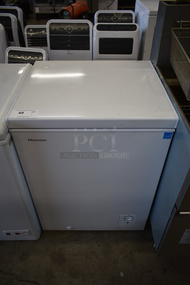 Hisense LFC050N6AWE Metal Chest Freezer w/ Hinge Lid. 115 Volts, 1 Phase. Tested and Working!