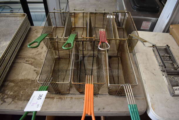 7 Various Metal Fry Baskets. Includes 6.5x25x11. 7 Times Your Bid! - Image 9 of 9
