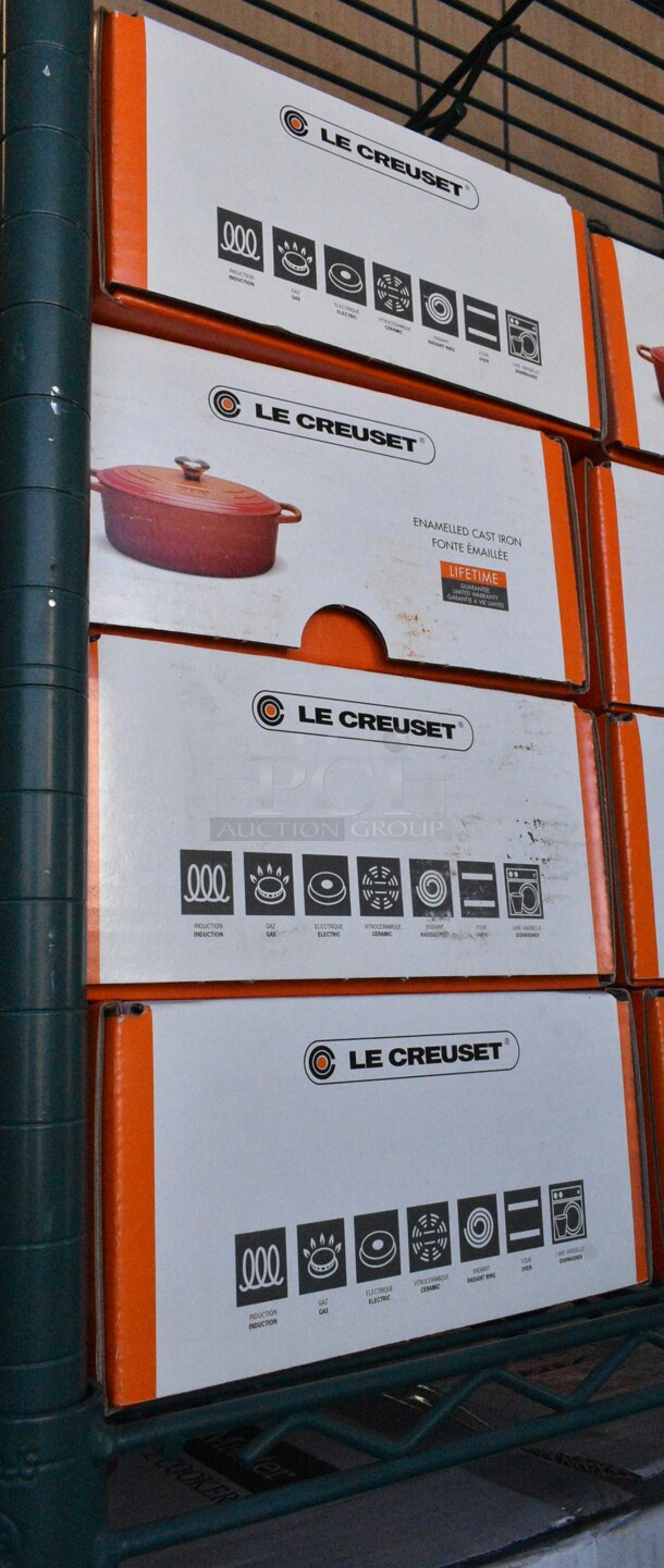 4 BRAND NEW SCRATCH AND DENT! Le Creuset Black  Signature Oval Casserole Oven Dish. 4 Times Your Bid!  - Image 2 of 3
