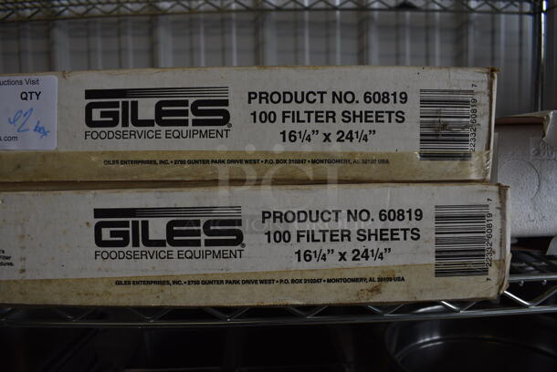 ALL ONE MONEY! Lot of 2 Boxes of Giles Filter Sheets! 16.25x24.25 - Image 2 of 3