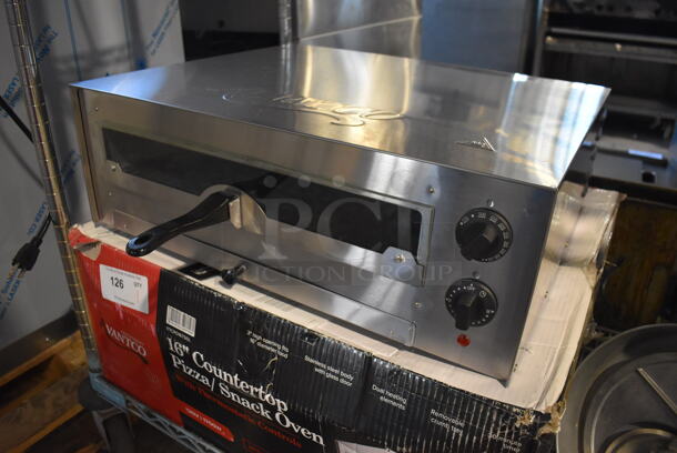 LIKE NEW! Avantco 177CPO16TSGL Stainless Steel Countertop Pizza / Snack Oven. 120 Volts, 1 Phase. 23.5x20x8. Tested and Working! - Image 2 of 7