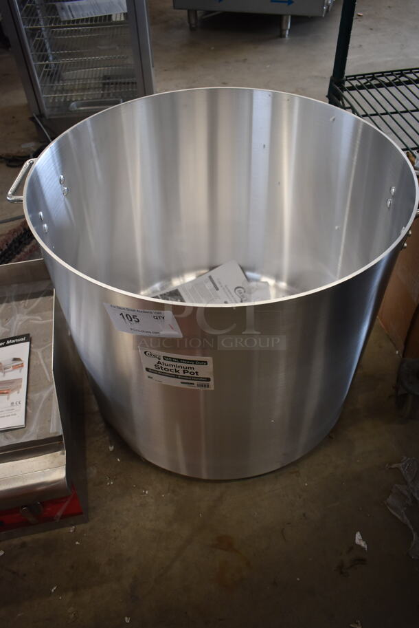 BRAND NEW SCRATCH AND DENT! Choice 471SP140QTHD 140 Qt. Heavy Weight Aluminum Stock Pot - Image 2 of 4