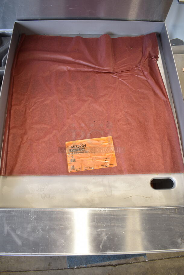 BRAND NEW SCRATCH AND DENT! 2022 Garland G60-6G24CC Stainless Steel Commercial Propane Gas 6 Burner 60" Range with 24" Griddle, Over Shelf, Back Splash and 2 Convection Ovens. 310,000 BTU.  - Image 6 of 12