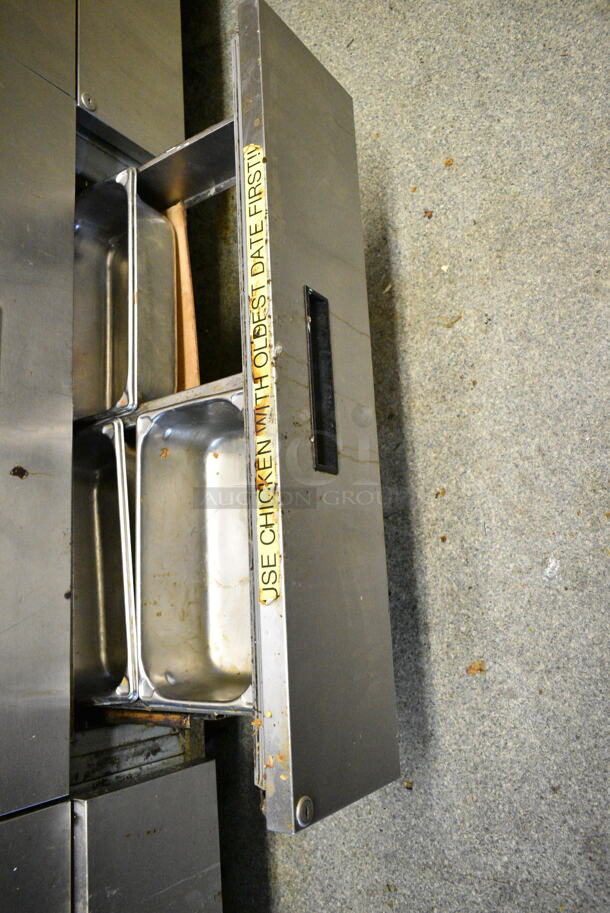 Delfield Stainless Steel Commercial 6 Drawer Chef Base on Commercial Casters. This Unit Was In Working Condition When the Restaurant Closed. (kitchen) - Image 6 of 8