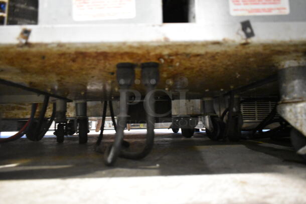 Taylor 342D-27 Stainless Steel Commercial Floor Style Air Cooled 2 Flavor Frozen Beverage Machine w/ Drink Mixer Attachment on Commercial Casters. 208-230 Volts, 1 Phase. - Image 6 of 8