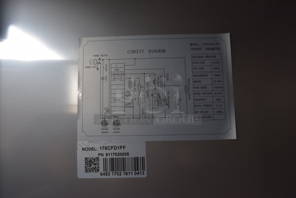 BRAND NEW! Avantco Model 178CFD1FF Stainless Steel Commercial Single Door Reach In Freezer w/ Poly Coated Racks. 115 Volts, 1 Phase. 29x32.5x77.5. Tested and Working! - Image 5 of 7
