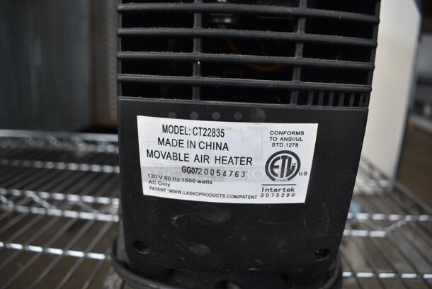 Lasko CT22835 Movable Air Heater. 120 Volts, 1 Phase.  - Image 3 of 3
