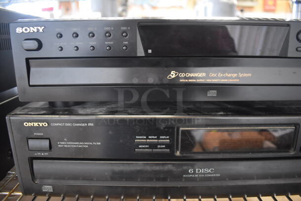 4 Units; Sony STR-DE197 FM Stereo FM AM Receiver, Sony TC-WE475 Stereo Cassette Deck, Sony CDP-CE375 Compact Disc Player and Onkyo DX-C110 Compact Disc Changer. Includes 17x10.5x5.5. 4 Times Your Bid! - Image 4 of 7