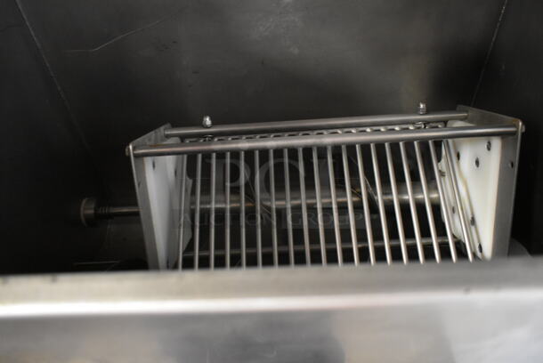 Superior HDMF62 Stainless Steel Commercial Floor Style Horizontal Tortilla Masa Extruder Feeder on Commercial Casters. 208 Volts, 3 Phase.  - Image 9 of 9