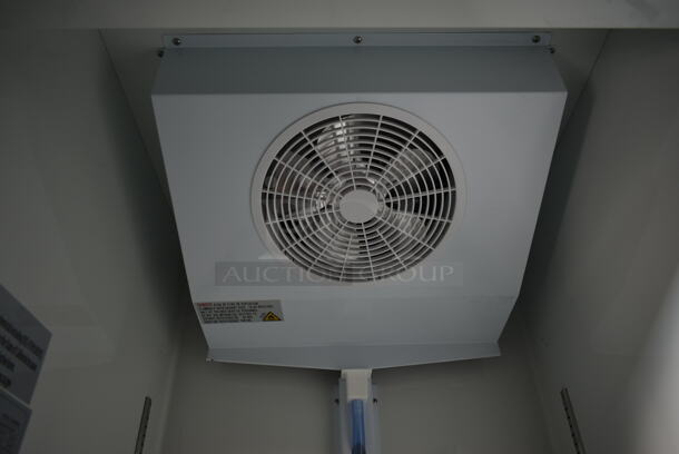 BRAND NEW SCRATCH AND DENT! 2023 KoolMore MDR-1GD-23C Metal Commercial Single Door Reach In Cooler Merchandiser w/ Poly Coated Racks on Commercial Casters. 115 Volts, 1 Phase. Tested and Working! - Image 6 of 7
