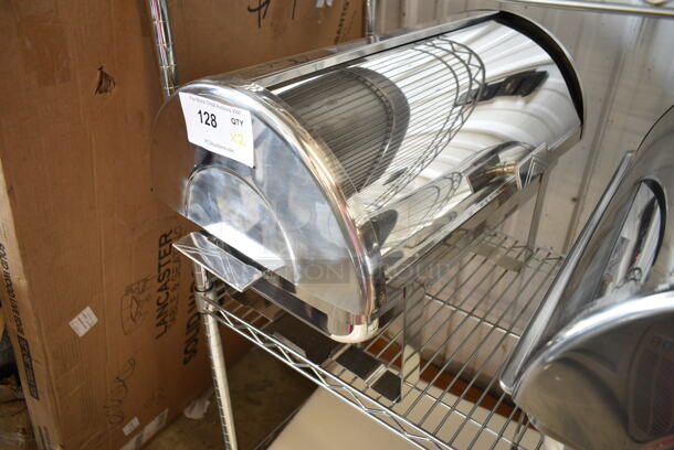 2 BRAND NEW SCRATCH AND DENT! Stainless Steel Roll Top Chafers. One Missing Lid. 2 Times Your Bid! - Image 3 of 5