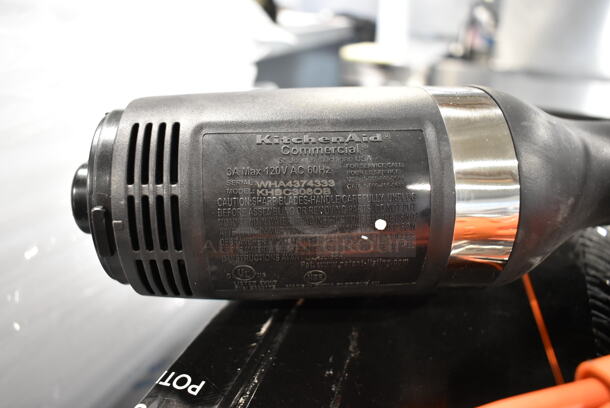 BRAND NEW SCRATCH AND DENT! KitchenAid KHBC310OB 300 Series 10" Two-Speed Immersion Blender. 120 Volts, 1 Phase. Tested and Working! - Image 7 of 7
