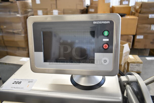 2021 Bizerba VSI330 F Stainless Steel Commercial Floor Style Meat Slicer Stacker. 120 Volts, 1 Phase. Tested and Stack Function and Screen Powers On But Requires Connection to Network / Admin Override From Bizerba Support To Work - Image 3 of 10