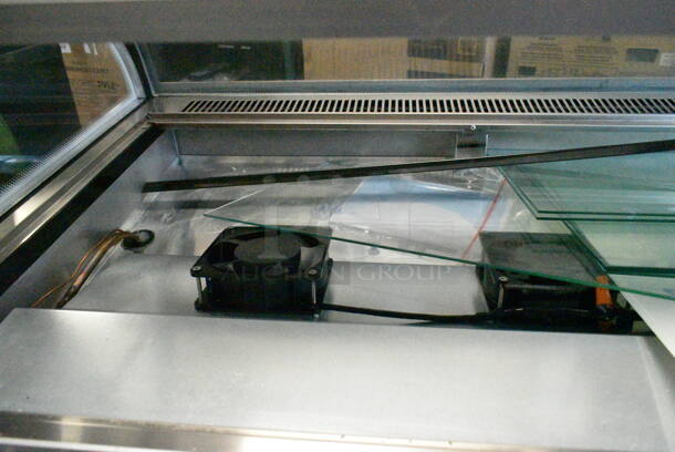 Spartan BCB72 Stainless Steel Commercial Floor Style Deli Display Case Merchandiser on Commercial Casters. 110 Volts, 1 Phase. Tested and Working! - Image 8 of 12