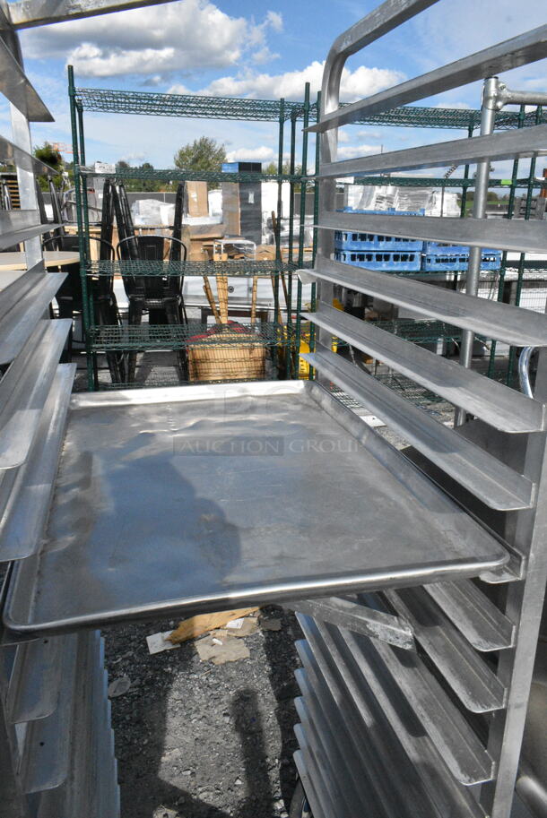 Metal Commercial Pan Transport Rack on Commercial Casters.  - Image 2 of 4