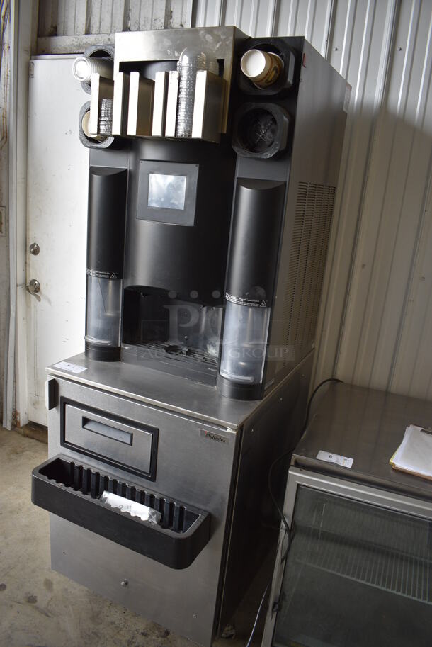 2017 Manitowoc Multiplex Model MB-8-1 Stainless Steel Commercial Blend In Cup Workstation on Single Door Undercounter Cooler on Commercial Casters. 115 Volts, 1 Phase. 26x33x75. Tested and Working! - Image 2 of 8