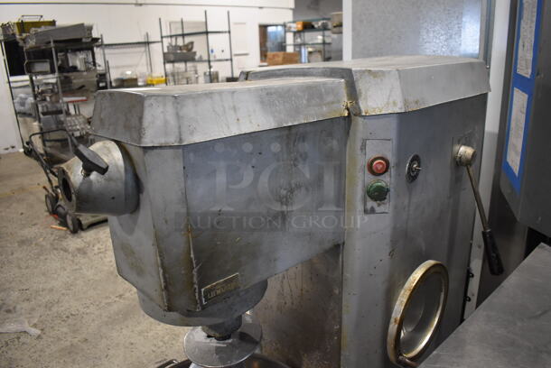 Univex M60 Metal Commercial Floor Style 60 Quart Planetary Dough Mixer w/ Stainless Steel Mixing Bowl and Dough Hook Attachment. 208/240 Volts. 27x43x56 - Image 12 of 12