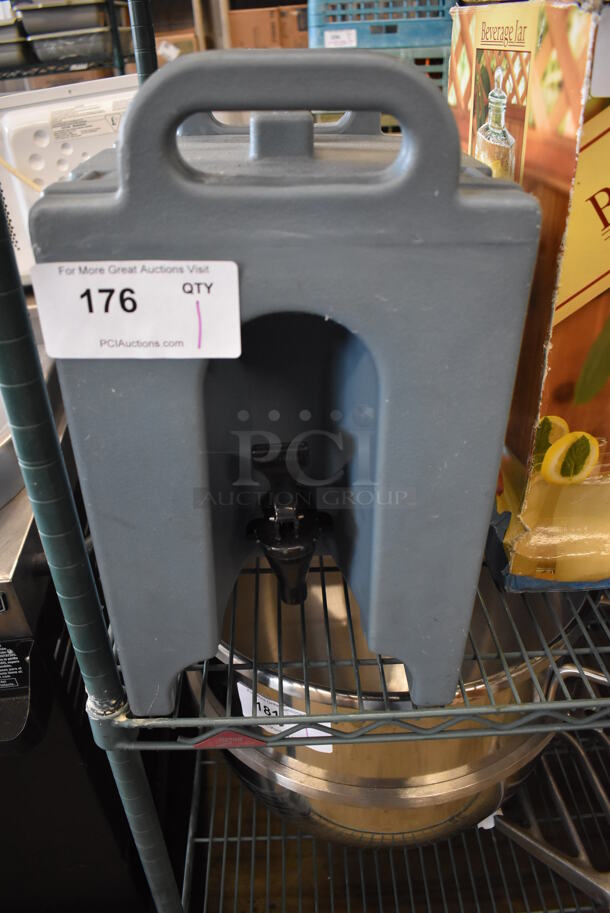 Cambro 100LCD Blue Poly Insulated Beverage Holder Dispenser. 10x11x17 - Image 1 of 7