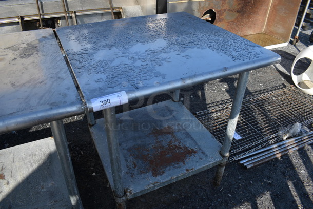 Stainless Steel Table w/ Metal Under Shelf. 30x30x34.5 - Image 2 of 3