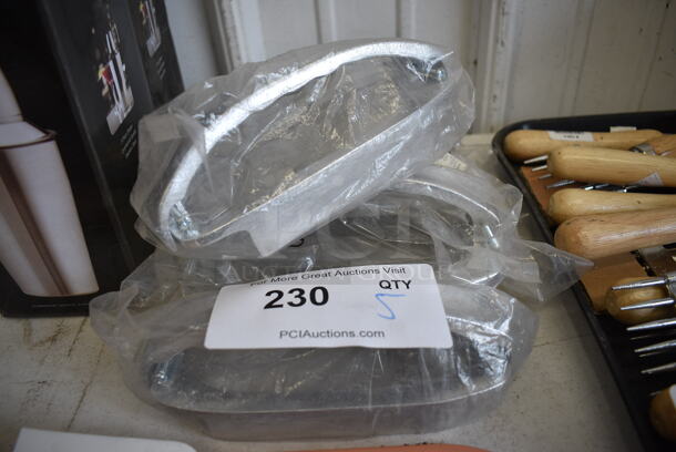 ALL ONE MONEY! Lot of 5 BRAND NEW! Tablecraft Griddle Stone Holders. 7.5x3.5x3 - Image 1 of 4