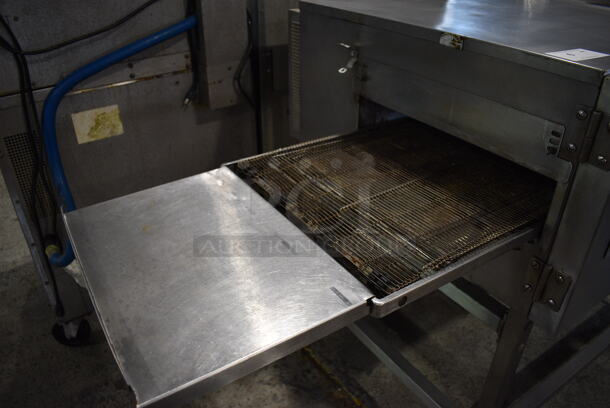 Lincoln Impinger 1116-000-A Stainless Steel Commercial Floor Style Natural Gas Powered Conveyor Pizza Oven on Commercial Casters. 72x40x42.5 - Image 4 of 11