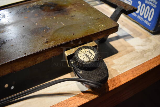 Metal Countertop Electric Powered Griddle. 25x12x3. (bar) - Image 4 of 4