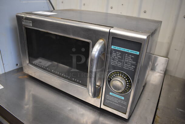 Sharp R-21LCF Stainless Steel Commercial Countertop Microwave Oven. 120 Volts, 1 Phase. 20.5x17x12 - Image 2 of 6