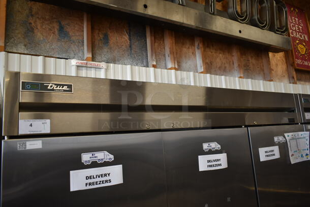 2017 True T-72F-HC Stainless Steel Commercial 3 Door Reach In Freezer on Commercial Casters. 115 Volts, 1 Phase. Tested and Working! - Image 2 of 9