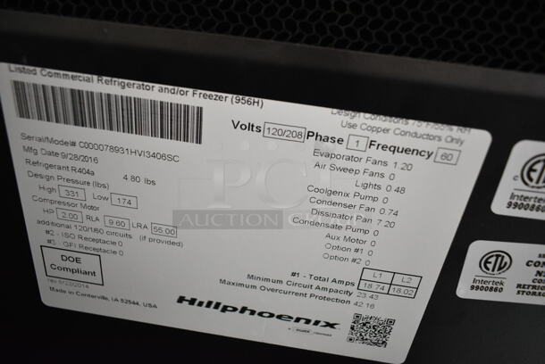 2016 Hillphoenix C000078931HVI3406SC Metal Commercial Open Grab N Go Merchandiser.  - Image 4 of 4