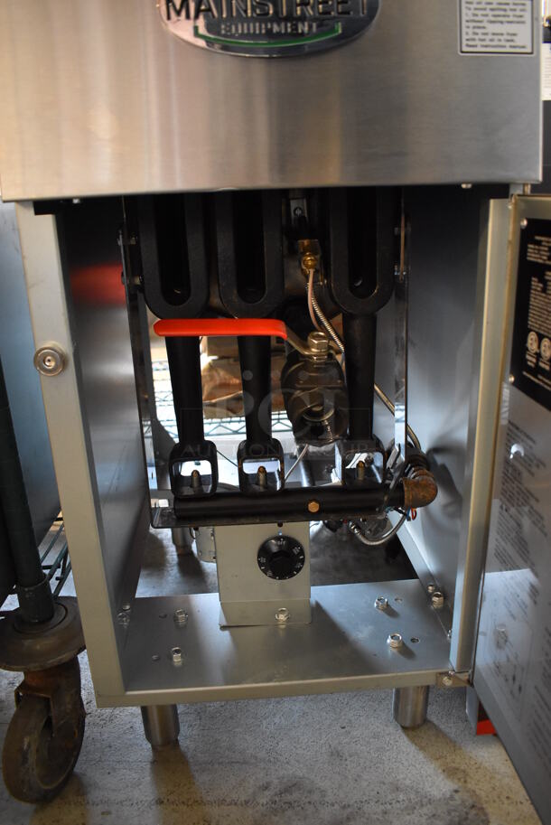 BRAND NEW! 2022 Mainstreet 541FF40N Stainless Steel Commercial Natural Gas Powered Deep Fat Fryer. 90,000 BTU. 15.5x30x48 - Image 5 of 6