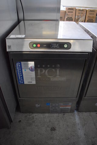 Hobart LXIH Stainless Steel Commercial Undercounter Hi Temp High Temperature Dishwasher. 120/208-240 Volts, 1 Phase. 24x26x34