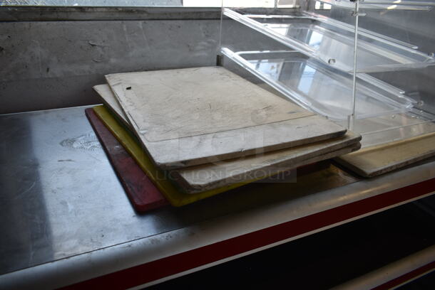 ALL ONE MONEY! Lot of Clear Poly Countertop Cookie Merchandiser and Various Cutting Boards - Image 2 of 5