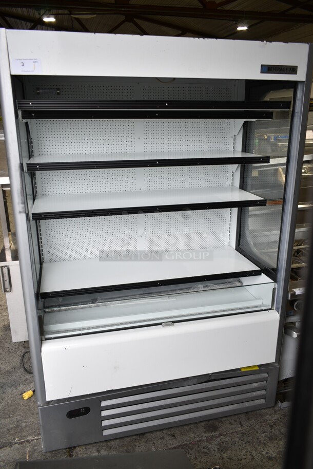 BRAND NEW SCRATCH AND DENT! Beverage Air VMHC-18 Metal Commercial Open Grab N Go Merchandiser w/ Metal Shelves. 120 Volts, 1 Phase. Tested and Working! - Image 2 of 9