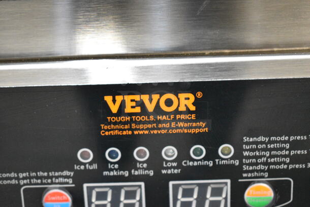 Vevor SSX100 Stainless Steel Commercial Undercounter Self Contained Ice Machine. 115 Volts, 1 Phase.  - Image 2 of 6