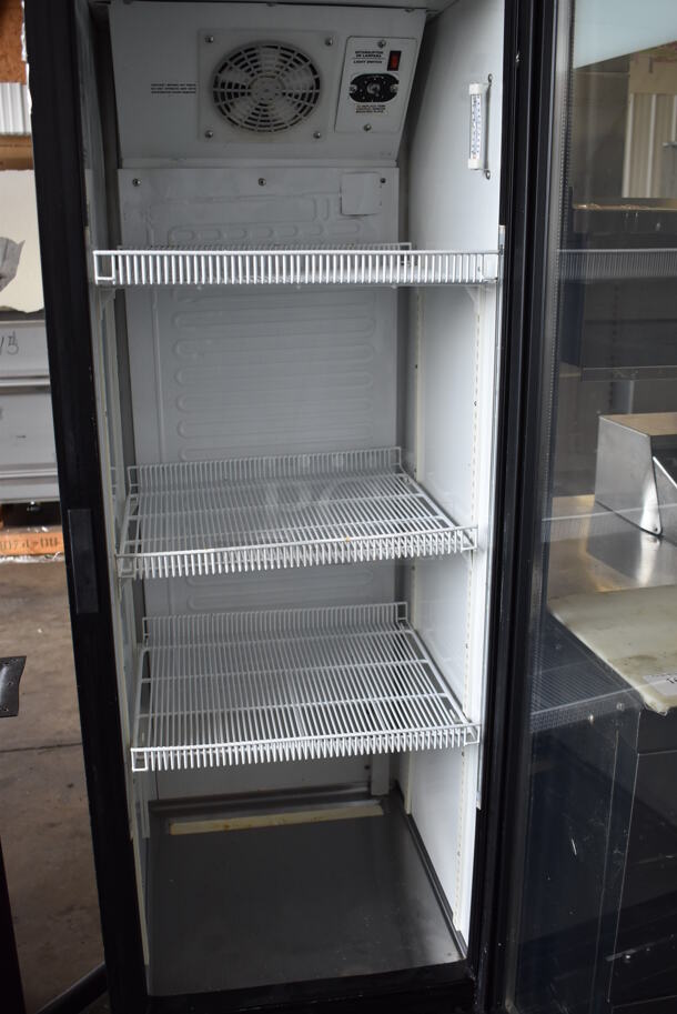 2015 Fogel LC-11-US Metal Commercial Single Door Reach In Cooler Merchandiser w/ Poly Coated Racks. 115 Volts, 1 Phase. 22x24x66. Tested and Powers On But Does Not Get Cold - Image 6 of 6
