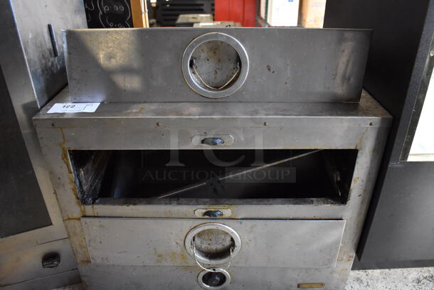 Stainless Steel Commercial 2 Drawer Warming Drawer. 29x19.5x21.5. Tested and Does Not Power On