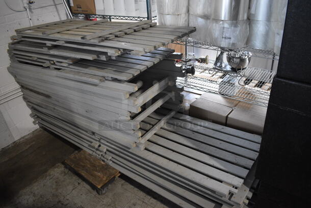 ALL ONE MONEY! Lot of Gray Wooden Scaffolding
