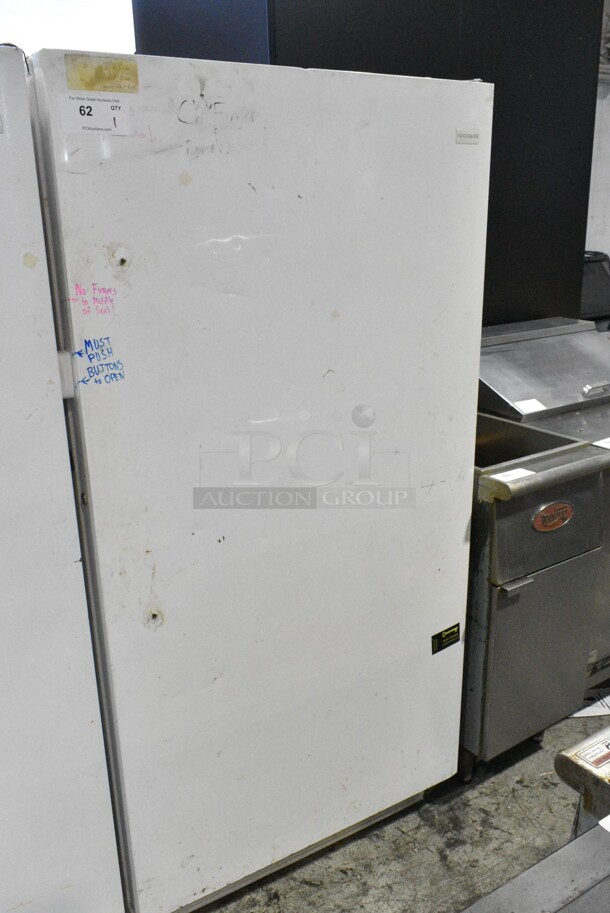 Frigidaire FFFH17F2QWB Metal Single Door Reach In Freezer. 115 Volts, 1 Phase. Tested and Working! - Image 1 of 5