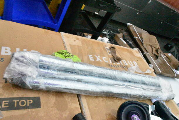 4 BRAND NEW SCRATCH AND DENT! Items Including Commercial Casters Set, Metal Legs, Short Legs and Box of 18 Bags of Screws. 4 Times Your Bid!  - Image 4 of 8