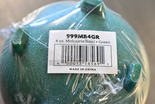 BRAND NEW SCRATCH AND DENT! Box of 24 999MB4GR Plastic 4 oz. Green Molcajete Bowl - Image 3 of 3